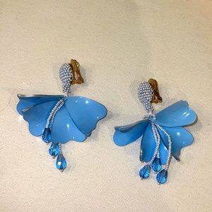 Oscar de la Renta impatiens earrings